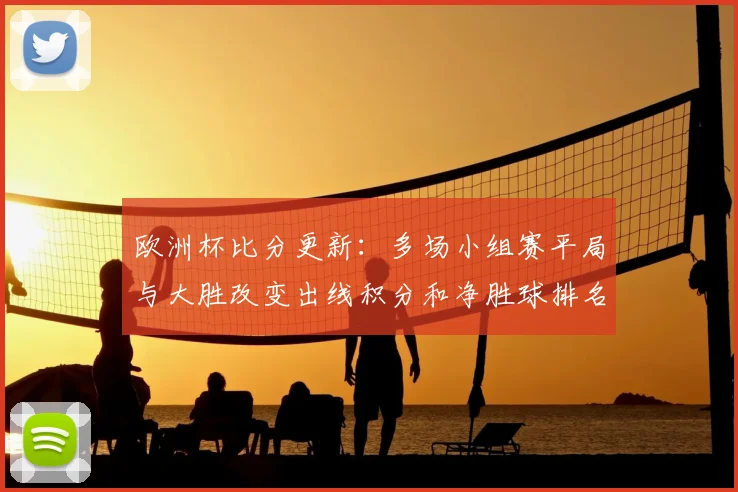 欧洲杯比分更新：多场小组赛平局与大胜改变出线积分和净胜球排名